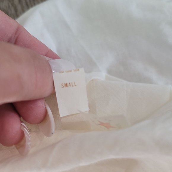 Barbizon vintage lace white button up spaguetti strap tank top size small 100% c - Picture 6 of 7